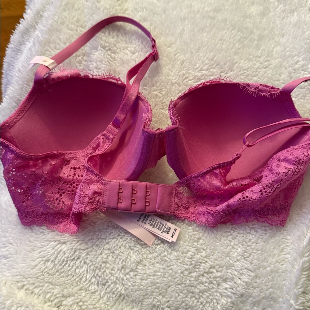 Victoria's Secret Dream Angels Twinkle Strap Lace Demi Bra 34C NWT - Picture 8 of 9